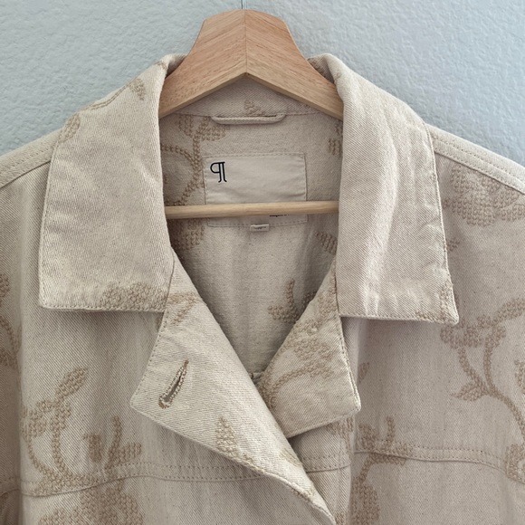 Anthropologie Pilcro Oversized Embroidered Button Down Jacket - Picture 9 of 16